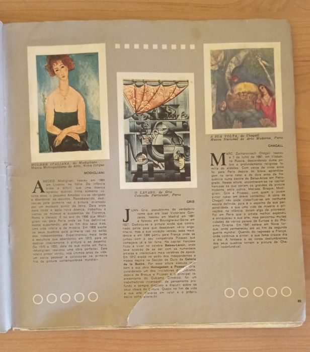 Quadros célebres - coleção de 216 cromos