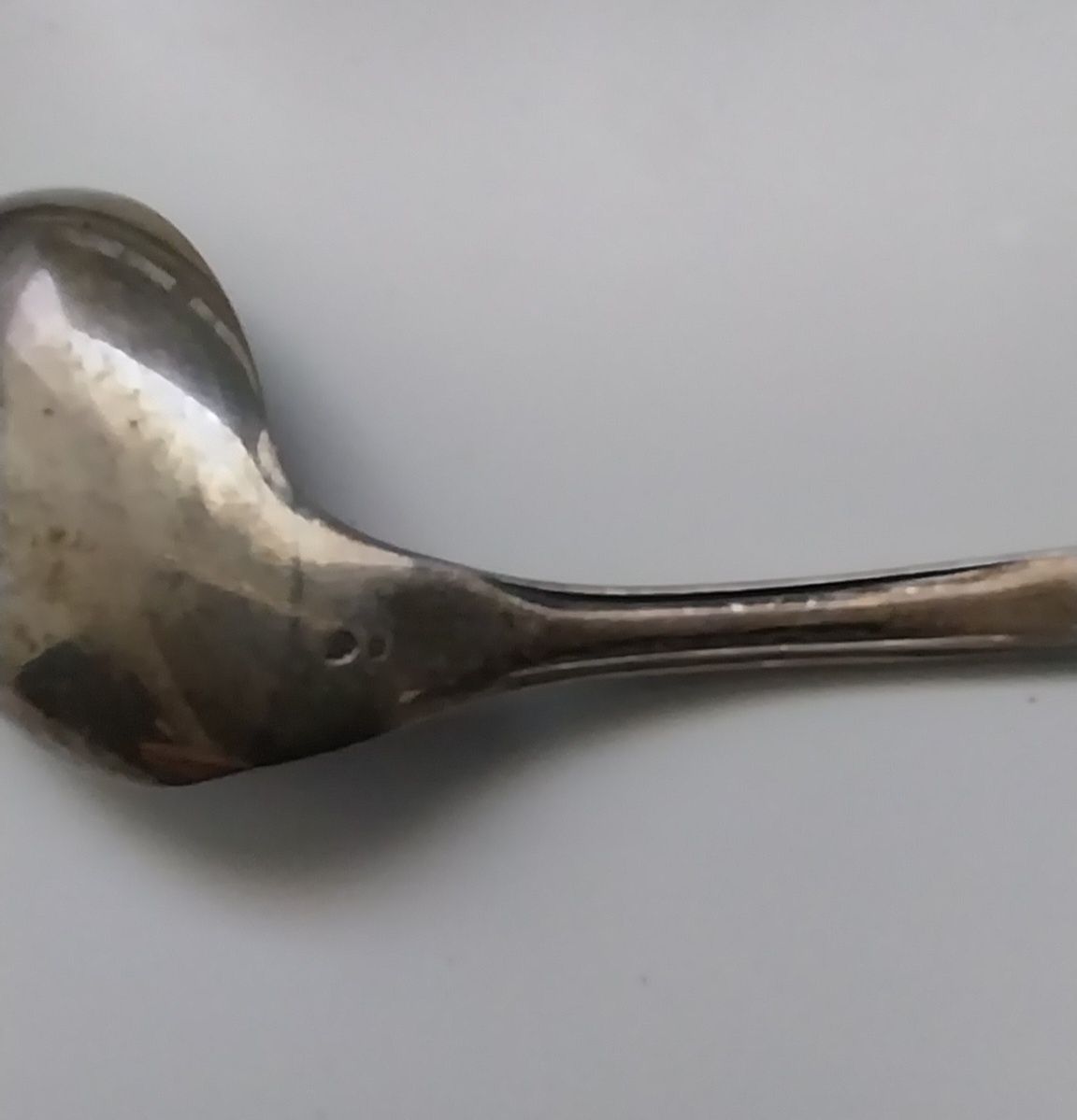 Colher antiga em prata marcada