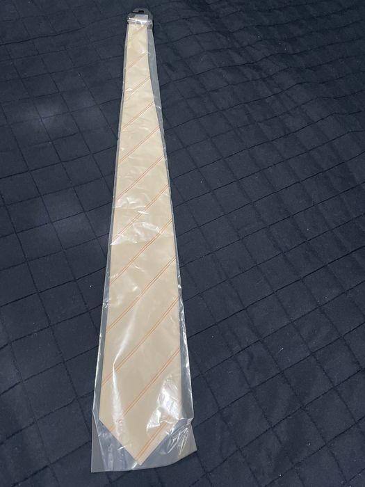 Krawat meski kremowy