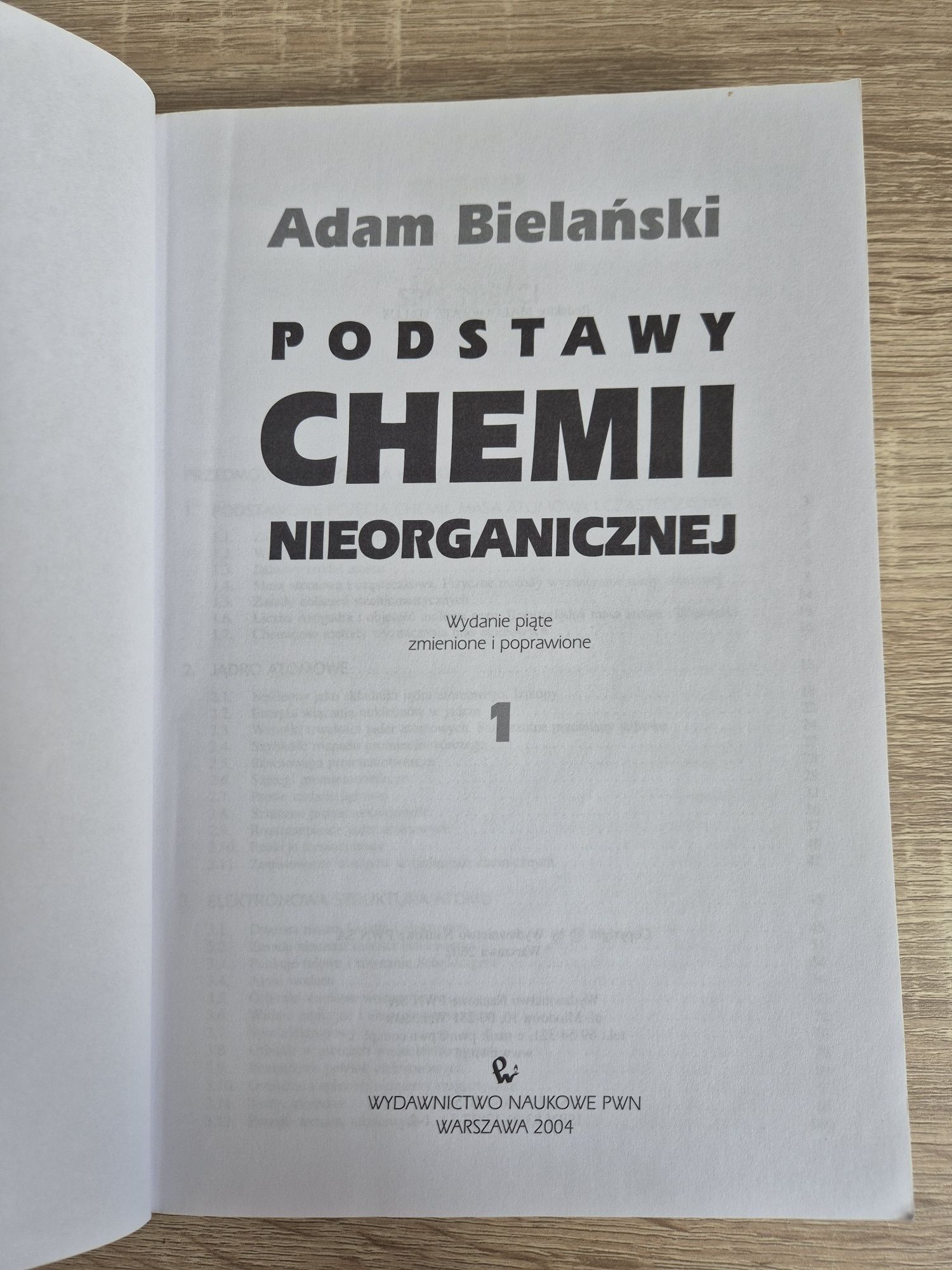 Podstawy Chemii Nieorganicznej 1 - Bielański