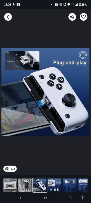 Kontroler gamepad do telefonu/tabletu