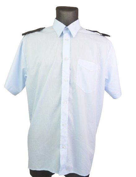 koszula służbowa ochrona z krótkim rękawem niebieska 42/176