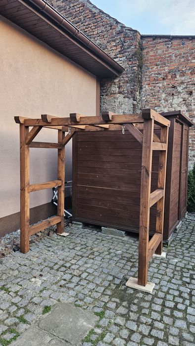 Huśtawka pergola drewniana