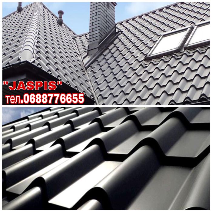Металочерепиця профнастил парапети покрівля дах паркан черепиця забор