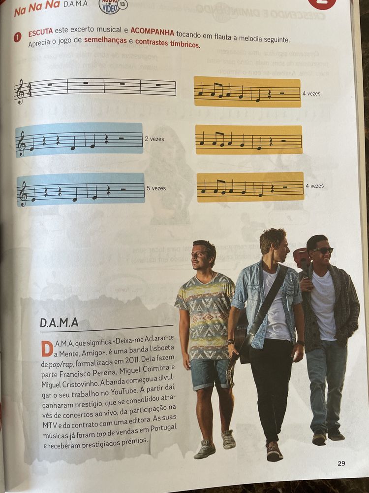Manual e caderno de atividades 5ºano “música cinco”
