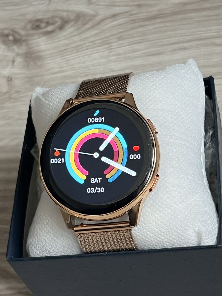 Smartwatch Active 2 z funkcją rozmów, 2 paski, menu po polsku