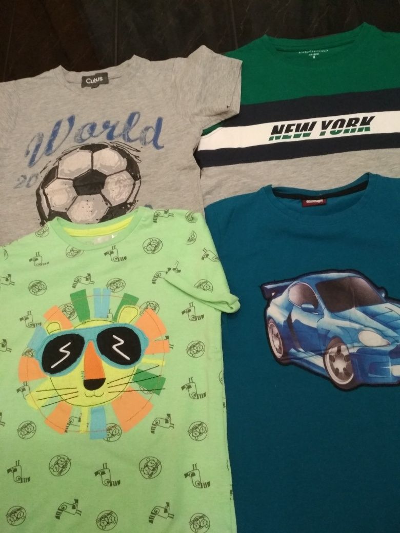 Koszulki /t-shirty chłopięce r 122/128 (wymiary).