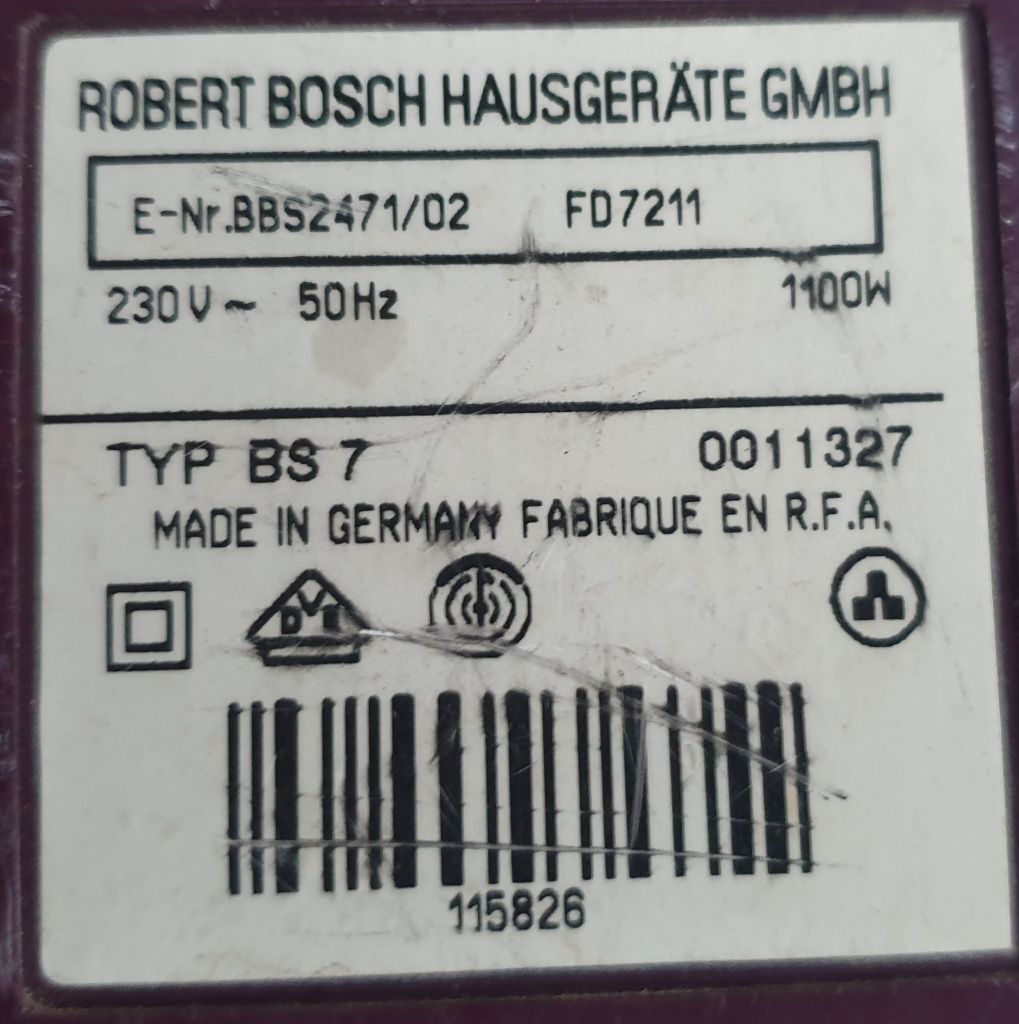 Odkurzacz 1100 W, Bosch Alpha 24,