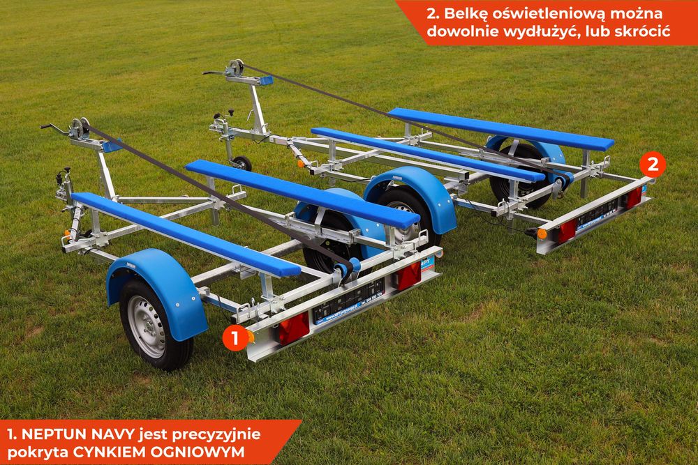 Przyczepka na łódkę łódź, ponton, skuter, Neptun NAVY JET AQUA BOAT 4m