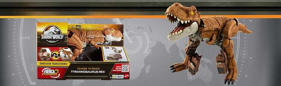 Динозавр Тиранозавр Jurassic World Chase N Roar Tyrannosaurus Rex