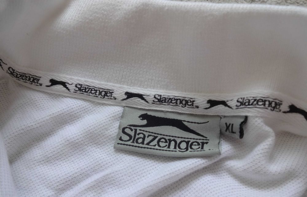 Slazenger - NOWA koszulka polo uznanego producenta, biała, rozmiar XL,