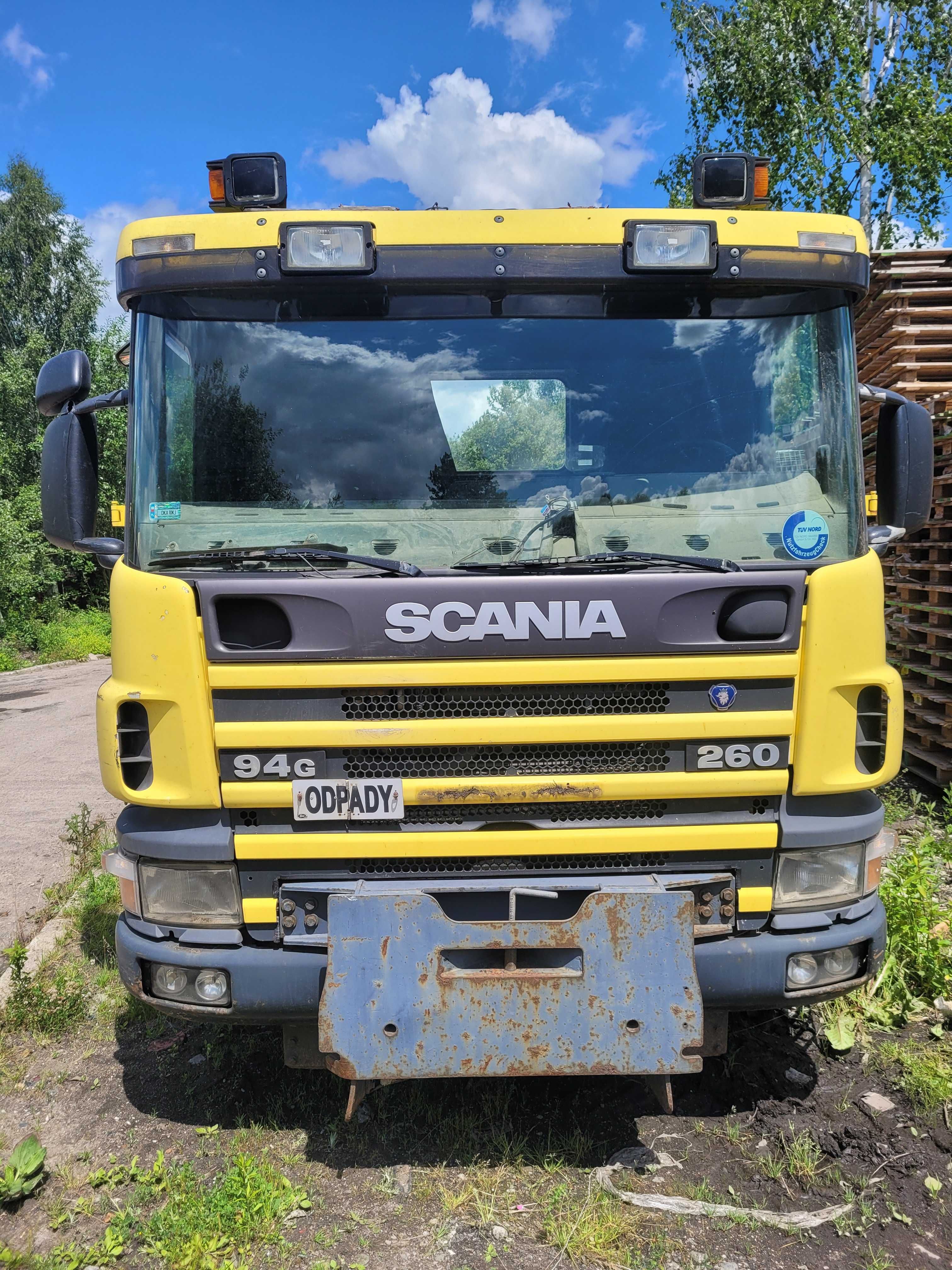 Scania P94 4x2 Bramowiec Tylko części Brama Silnik Rama Kabina