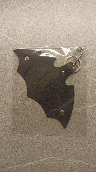 Черная Ключница кожаная летучая мышь Batman ключи брелок для мужчины