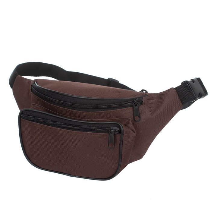 NERKA saszetka biodrówka solidna polska N001 c.brązowa