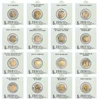 5 złotych 2014 - 2023 - holdery na monety z opisem - nieoklejone