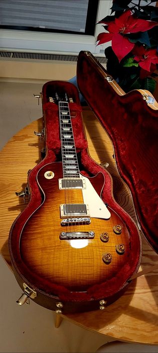 Gibson Les Paul Standard 50s Tea Burst AAA Flame Top
