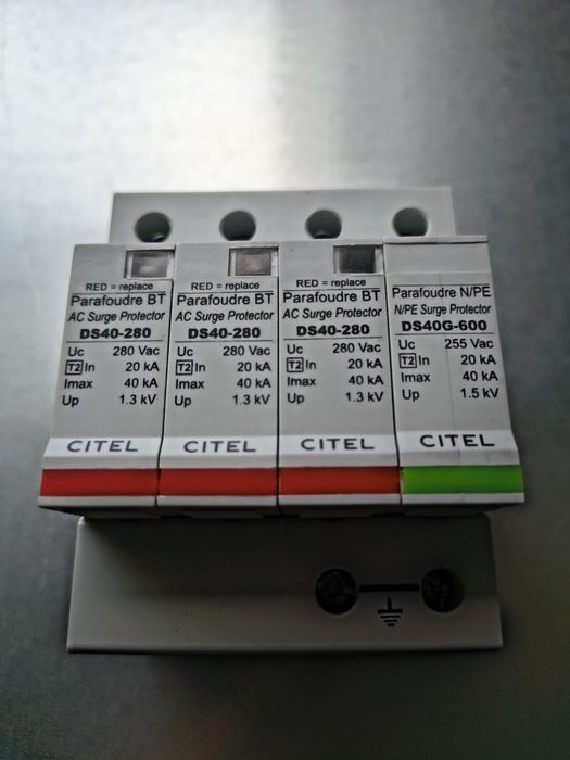 Ogranicznik przepięć AC, zabezpieczenie