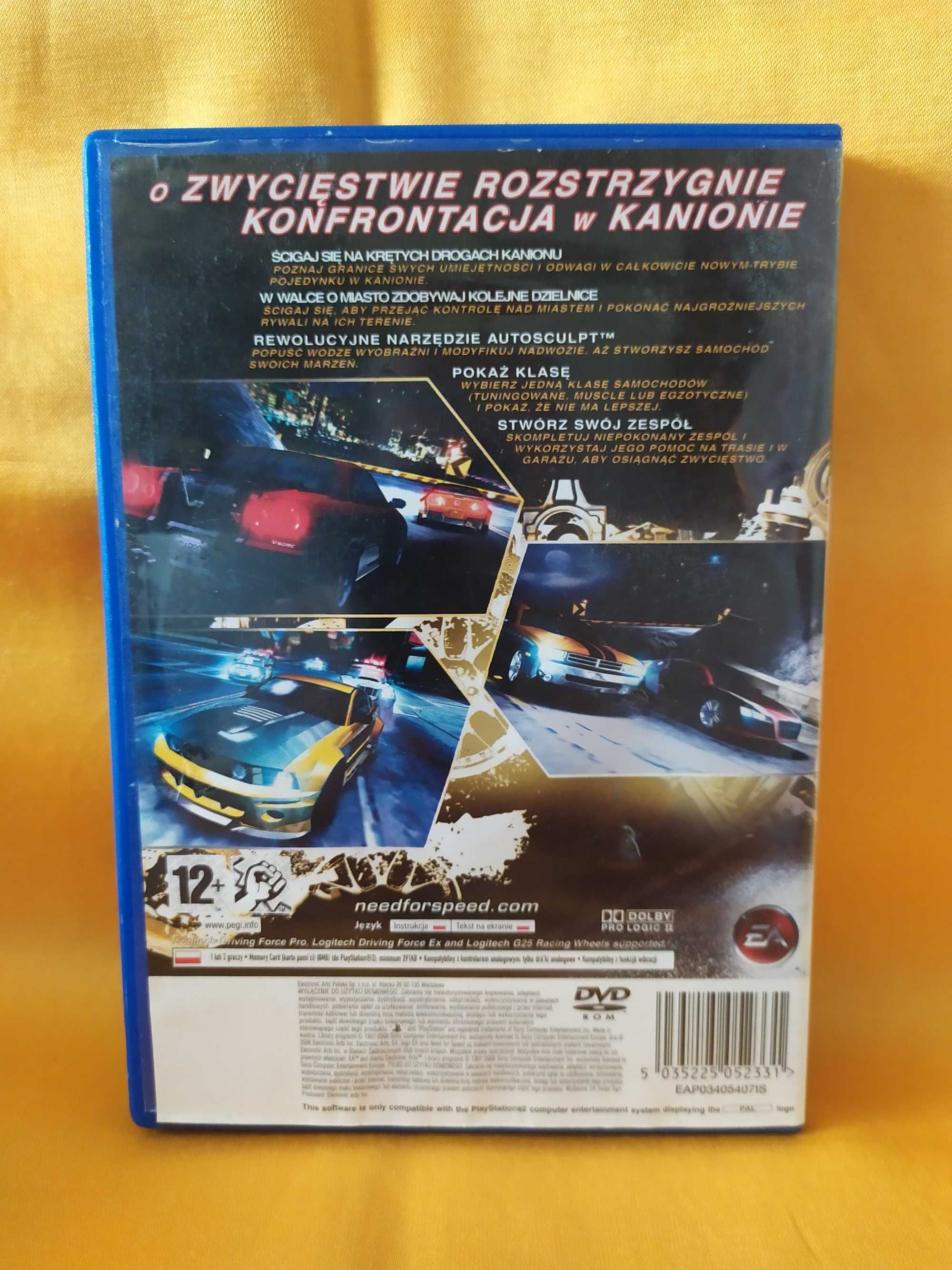 [Polska wersja] Gra Need for Speed Carbon NFS C PS2 PlayStation 2
