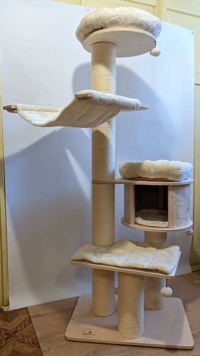 Natural Paradise Drapak Dla Kota Magnolia XL Kremowy 175Cm DUŻY WIELKI