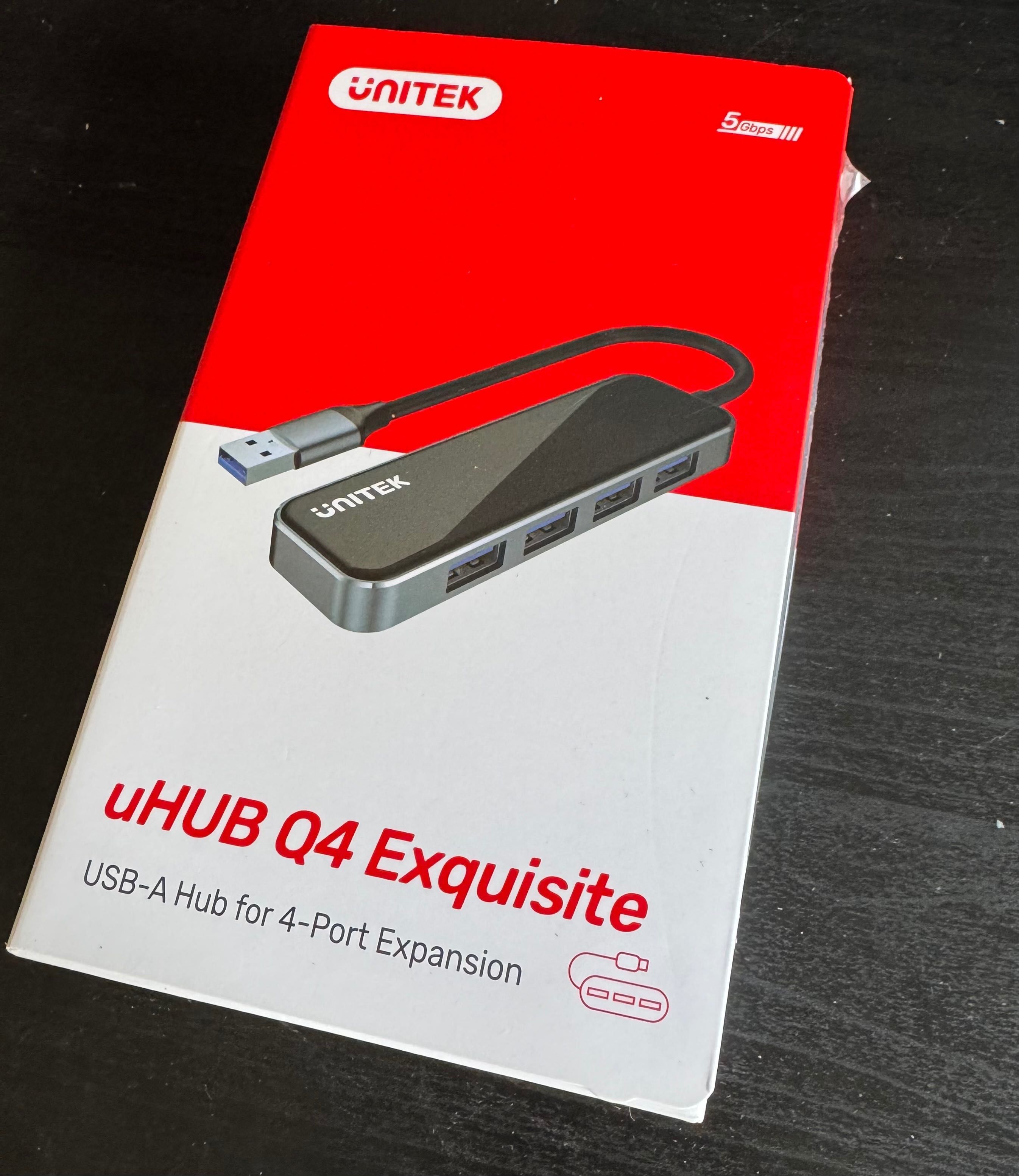 Hub Unitek Q4 Exquisite USB-A->4xUSB-A 3.1