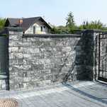 Ogrodzenie betonowe pustaki łupane beton structur pustak ogrodzeniowy