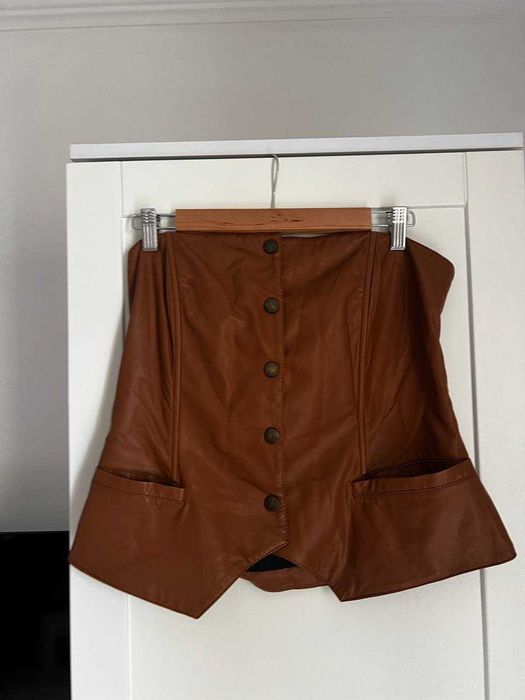 Шкіряний корсет, бренд-Andre Tan, розмір-L