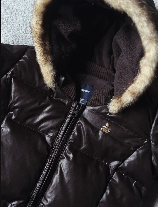 Зимовий комбінезон конверт, Gap baby, шоколадний колір, на 0-3 місяці