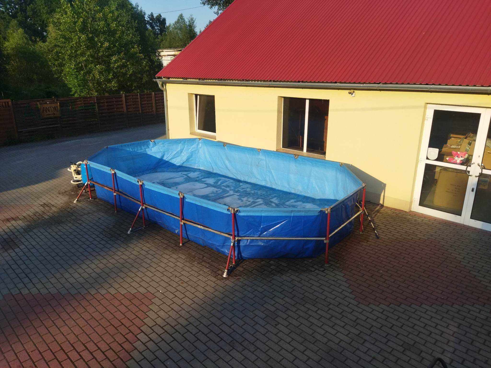 Ogromny Basen Ogrodowy 7x4m + System Fitracyjny