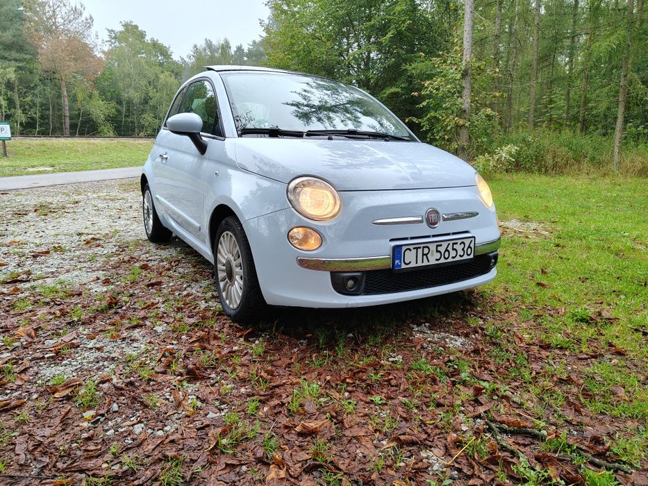 Fiat 500 1.2 benzyna klimatyzacja alufelgi panorama zamiana