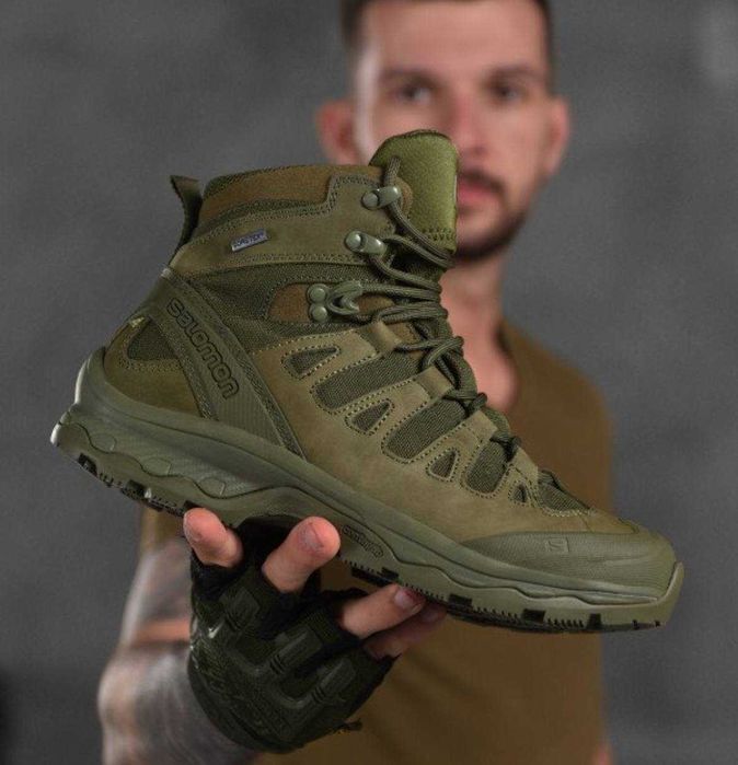 Берци тактичні Salomon Quest 4D GTX Forces 2 олива 41р
