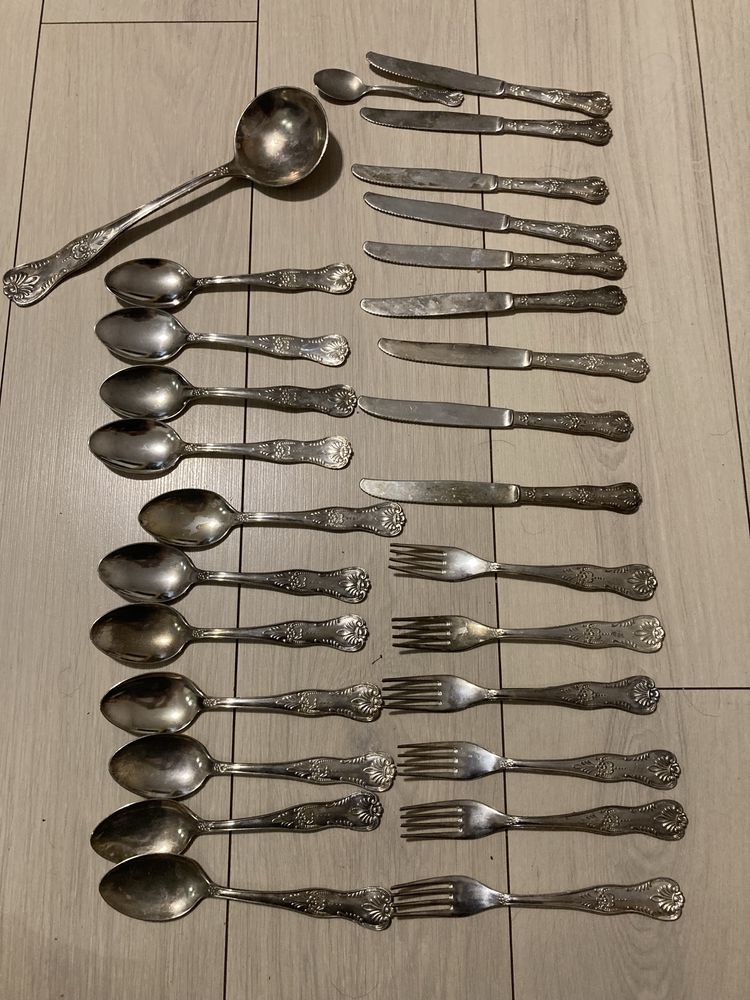 Sztućce wloskie platerowane 28 szt