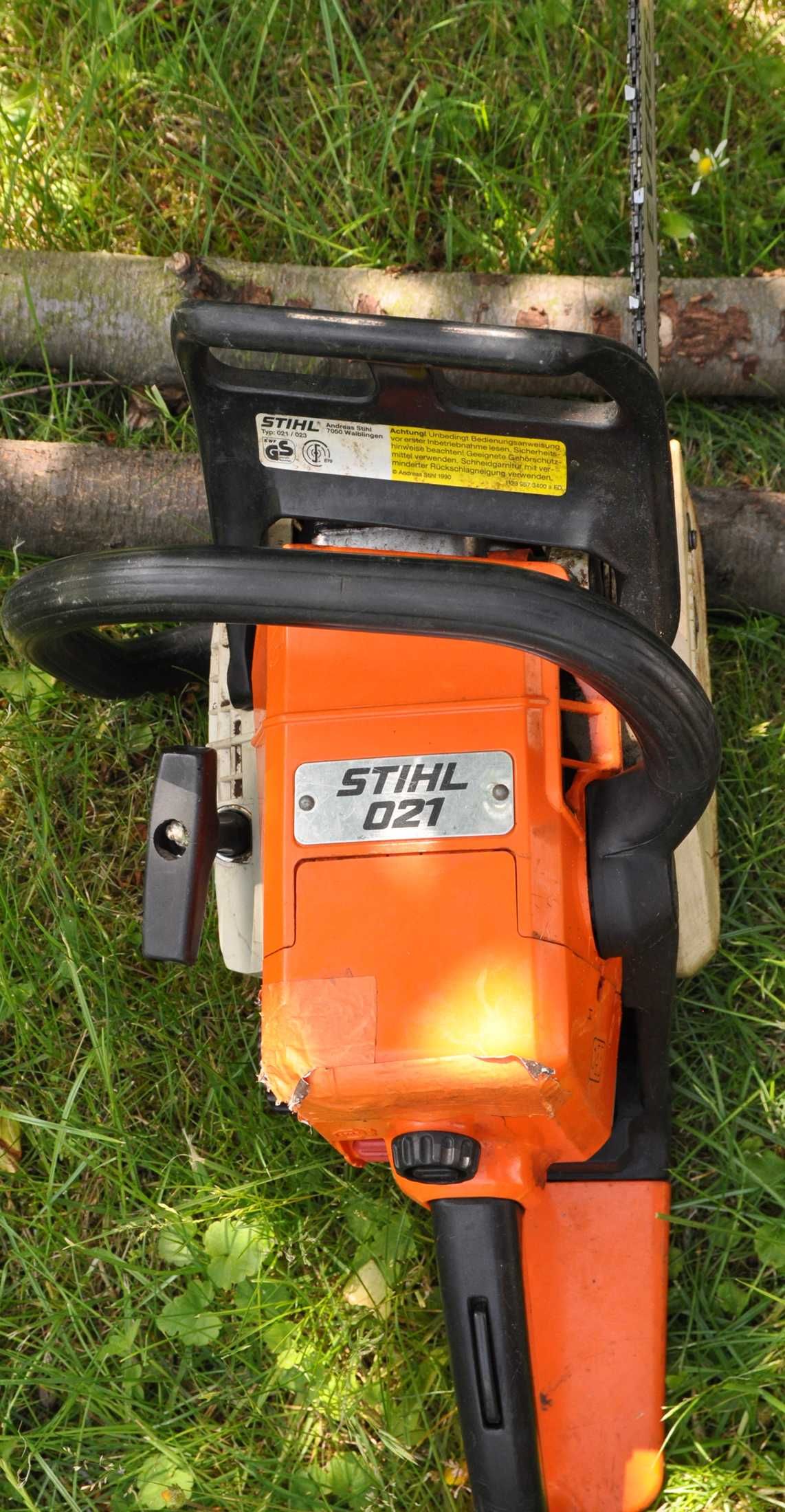 Spalinowa pilarka łańcuchowa Stihl 021 po przeglądzie serwisowym