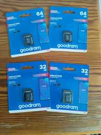 Pendrive Karta pamięci Goodram Microcard 32/64 Gb micro Sd, adapter SD