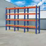 Regał WDX H-525 cm W-9.5 cm trawers L-270 cm 45 mp max 800kg zestaw