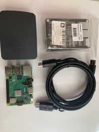 Raspberry Pi 3 B+ zestaw 2 obudowy i kable
