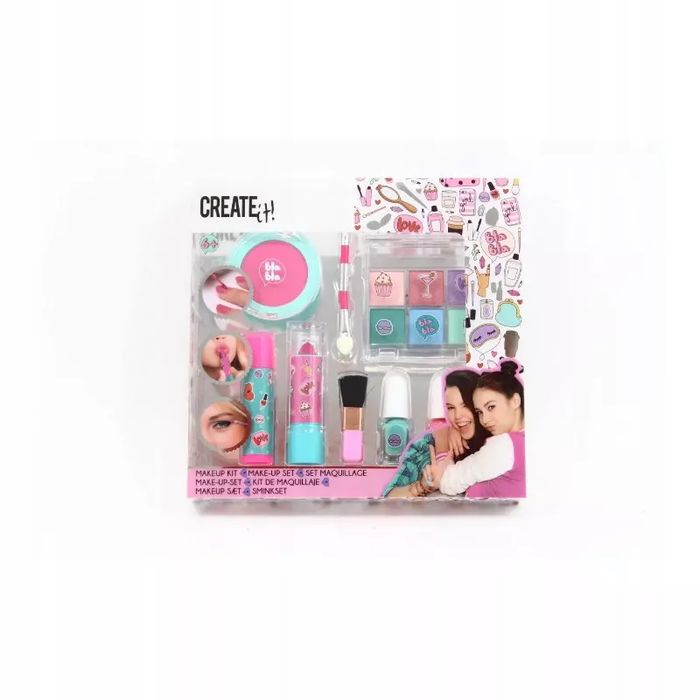 MAKE UP ZESTAW ROZ TURKUS CREATE IT! 84502. bez marki. Nowy Produkt
