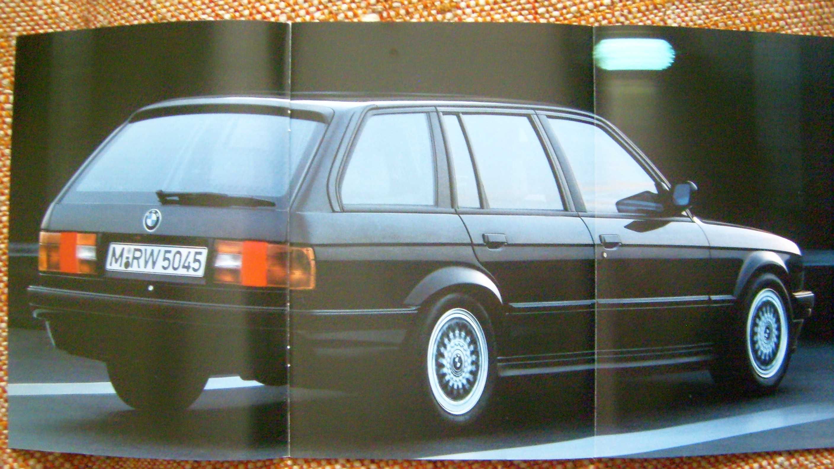 BMW 3 E30 Touring /320i 325i 325iX 324td/ 1988 * prospekt 34 str. BDB+