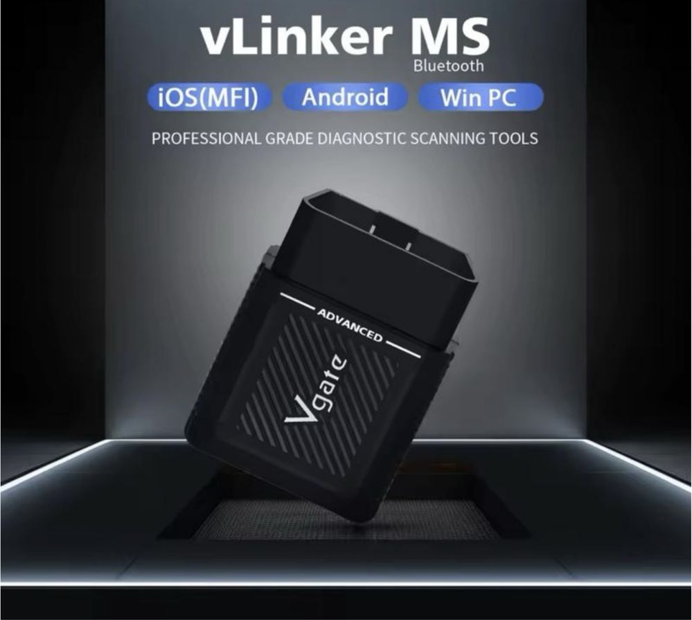 Топовий сканер/elm vgate vlinker ms v2.3 (android/ios/windows)