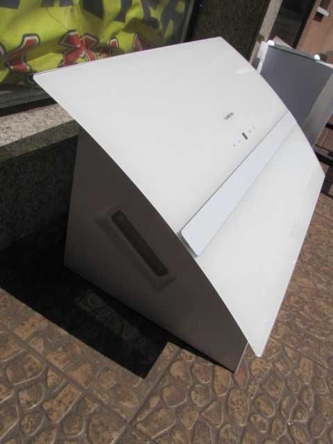 Okap kuchenny wyciąg 60cm szklany biały klarstein Clara