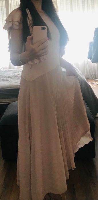 Vestido de cerimónia rosa de tulle,36