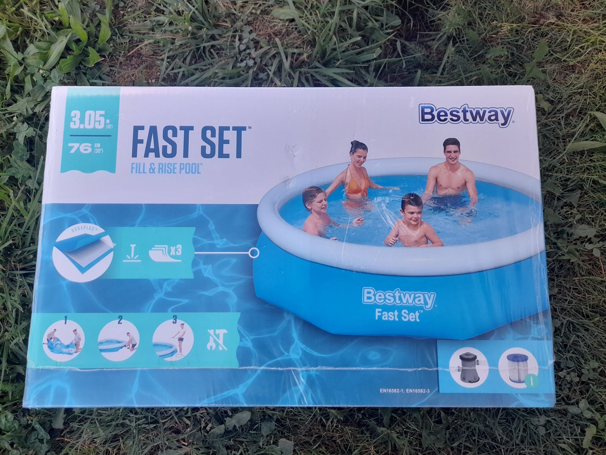 Nowy basen rozporowy 3.05m Bestway Fast Set
