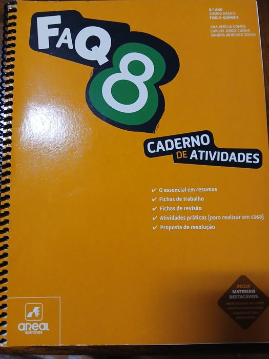 Cadernos de Atividades 8 ano