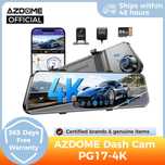 Дзеркало-відеореєстратор 4k + задня камера AZDOME PG17 WiFi GPS 12"