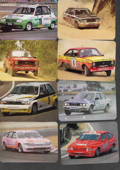 17 calendários de bolso - Carros Fórmula 1 - Motas - Carros antigos