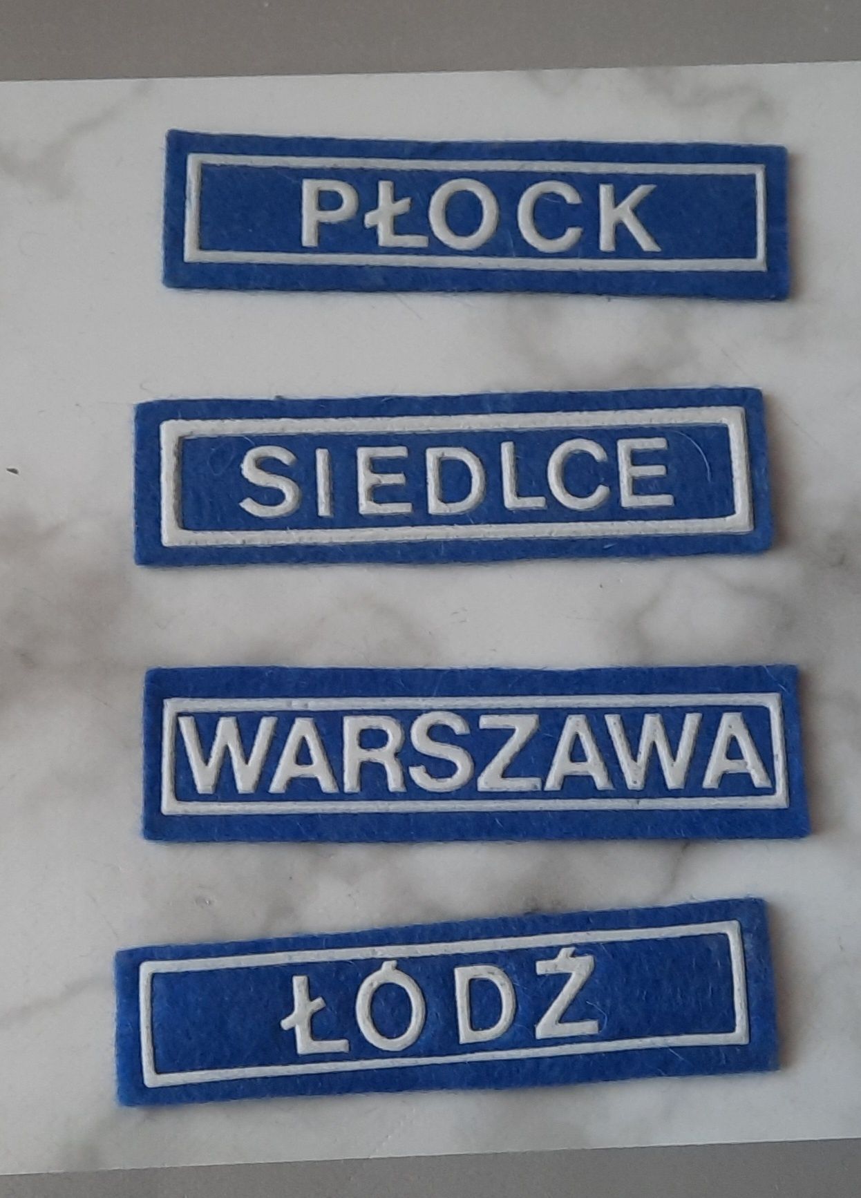 Milicja naszywki na ubrania niebieskie zomo ormo