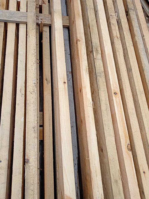 Krokwie, grube deski długie