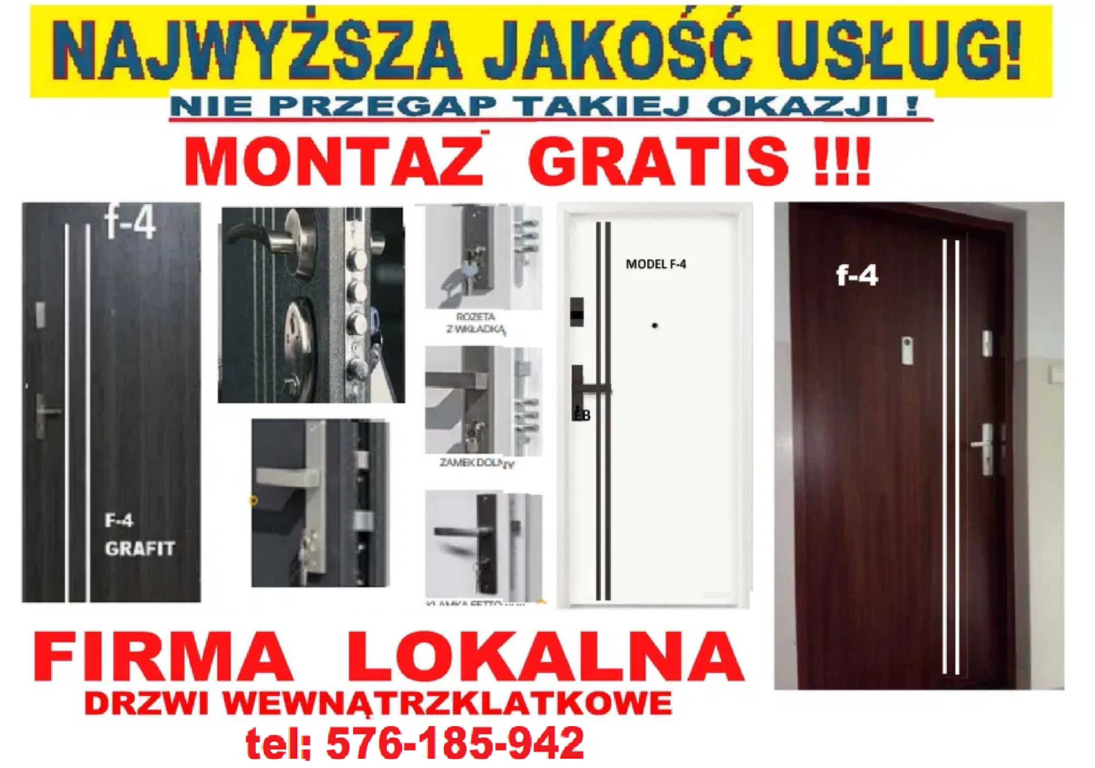 Drzwi  ANTYWŁAMANIOWE, zewnętrzne- wejściowe z MONTAŻEM akustyczne