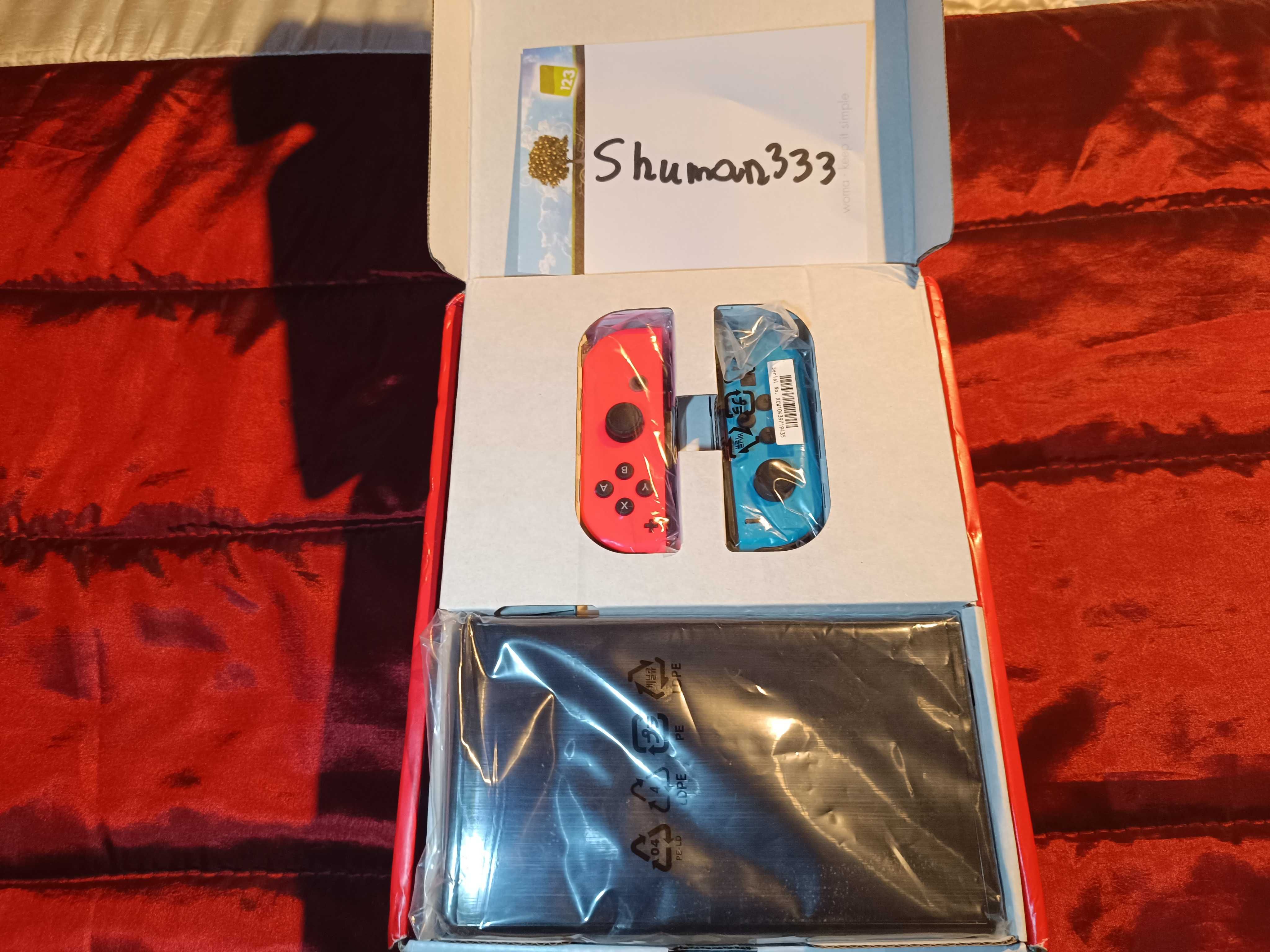 Konsola Nintendo switch oled przerobiona ,Hwfly modchip karta 256gb