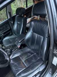 Fotele skóra BMW E39 komforty czarne komplet łamane komfortsitze