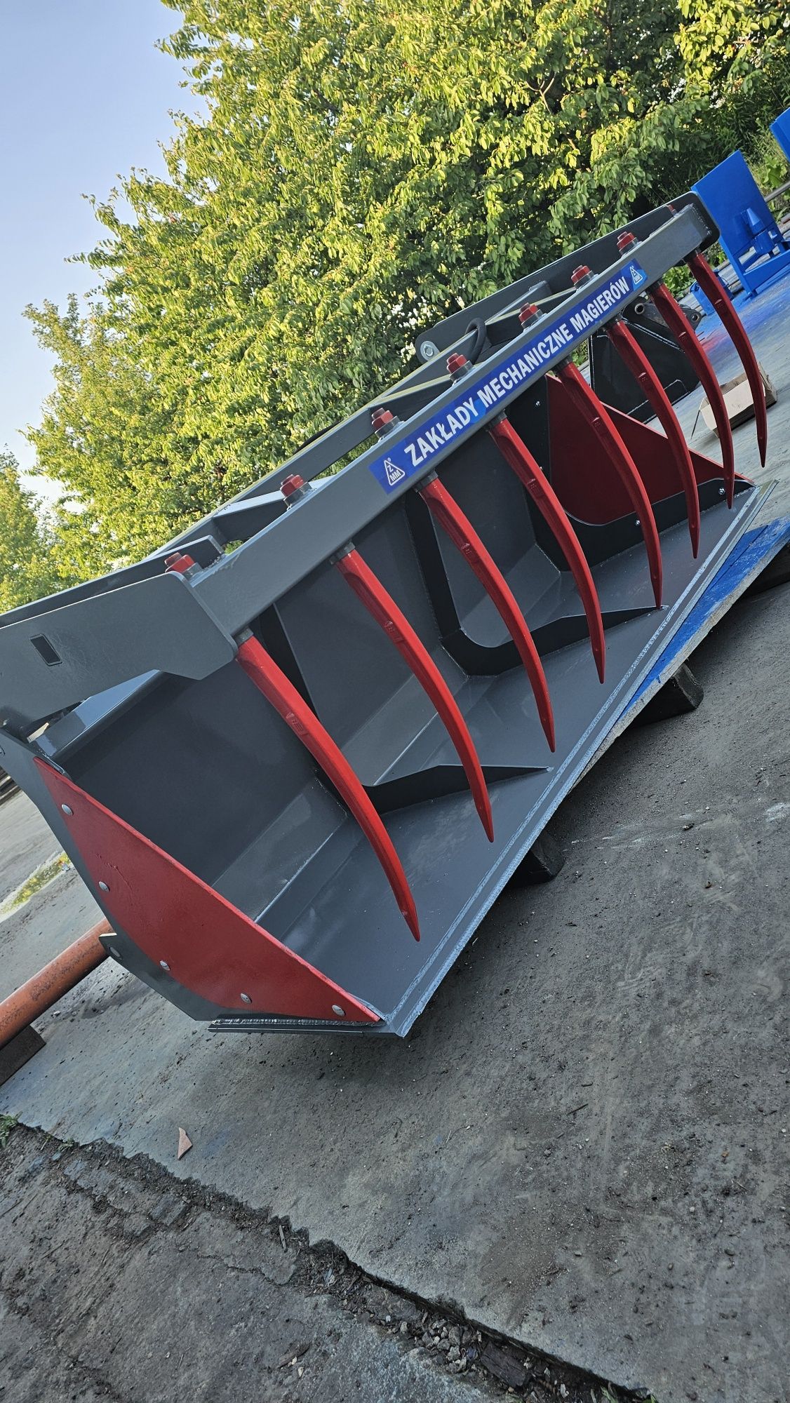 Łyżko krokodyl 1,8m mocowania euroramka SMS jcb Mailleux